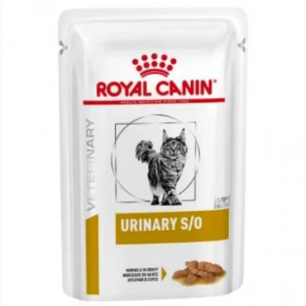 Royal Canin Veterinary Urinary S/O Влажный корм для кошек при заболеваниях мочевыводящих путей (в соусе)