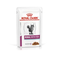 Royal Canin Veterinary Renal with Fish Влажный корм для кошек при почечной недостаточности (в соусе) пауч 85г Royal Canin Veterinary Renal with Fish Влажный корм для кошек при почечной недостаточности (в соусе) пауч 85г