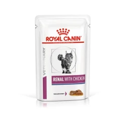 Royal Canin Veterinary Renal with Chicken Влажный корм для кошек при почечной недостаточности (соус) пауч 85г Royal Canin Veterinary Renal with Chicken Влажный корм для кошек при почечной недостаточности (соус) пауч 85г