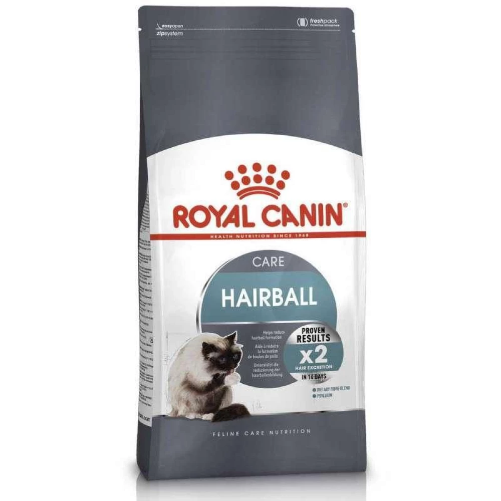 Royal Canin Hairball Care Сухой корм с птицей для интенсивного выведения комочков шерсти у кошек 400г
