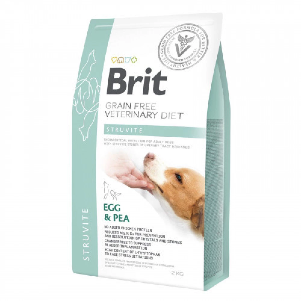 Brit Veterinary Diet GF Struvite Сухой корм для собак при заболеваниях мочевыводящих путей, яйцо 2кг