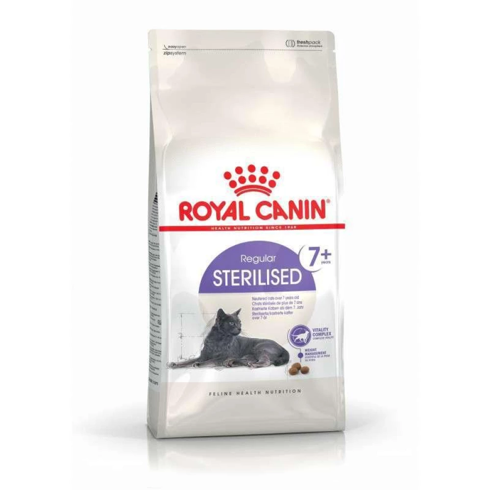 Royal Canin Sterilised 7+ Сухой полнорационный корм для котов и кошек после стерилизации старше 7 лет 1,5кг