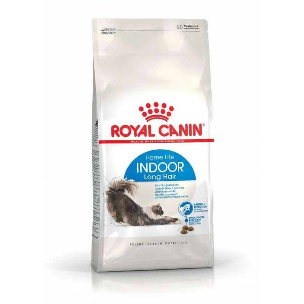 Royal Canin Indoor Long Hair Сухой корм с птицей для длинношерстных кошек 2кг