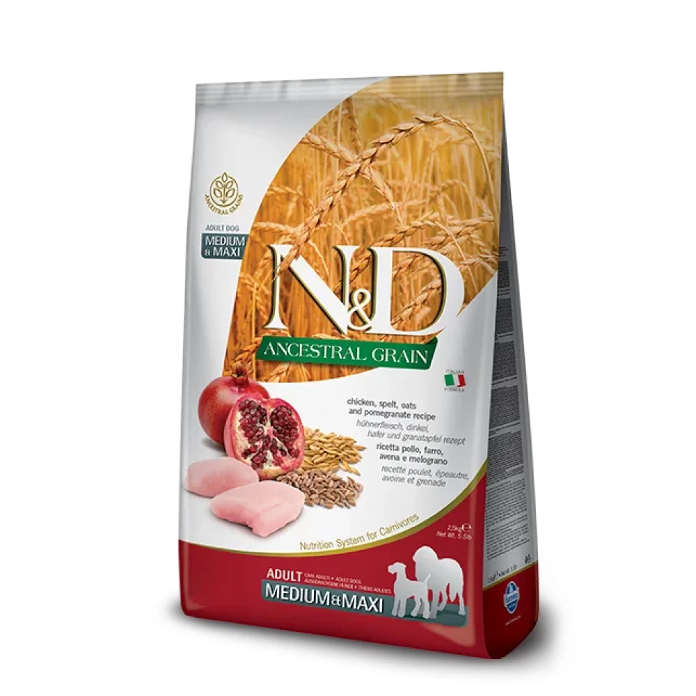 Farmina N&D Low Grain Dog Adult Medium & Maxi Chicken Сухой корм для взрослых собак средних и крупных пород