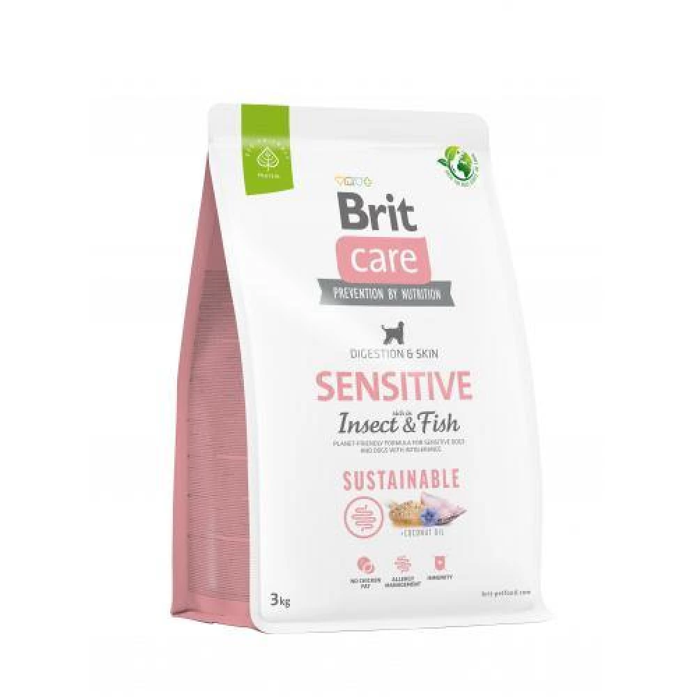 Brit care Dog Insect Fish Сухой корм для взрослых собак всех пород, насекомые и рыба 3кг