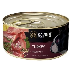 Savory Dog Gourmand Turkey Влажный корм с мясом индейки для взрослых собак гурманов всех пород 200г Savory Dog Gourmand Turkey Влажный корм с мясом индейки для взрослых собак гурманов всех пород 200г