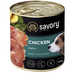 Savory Chicken Puppy Влажный корм из мяса курицы для щенков 400г Savory Chicken Puppy Влажный корм из мяса курицы для щенков 400г