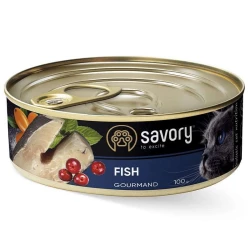 Savory Cat Gourmand Fish Влажный корм с рыбой для длинношерстных кошек гурманов 100г Savory Cat Gourmand Fish Влажный корм с рыбой для длинношерстных кошек гурманов 100г