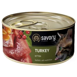 Savory Turkey Kitten Влажный корм c индейкой для котят всех пород 200г