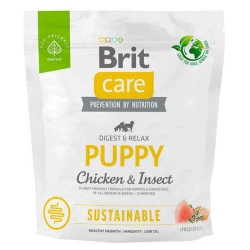 Brit care Dog Sustainable Puppy Сухой корм с курицей и насекомыми для щенков 1кг Brit care Dog Sustainable Puppy Сухой корм с курицей и насекомыми для щенков 1кг
