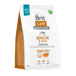 Brit care Dog Grain-free Senior & Light Сухой беззерновой корм с лососем для стареющих собак 3кг Brit care Dog Grain-free Senior & Light Сухой беззерновой корм с лососем для стареющих собак 3кг
