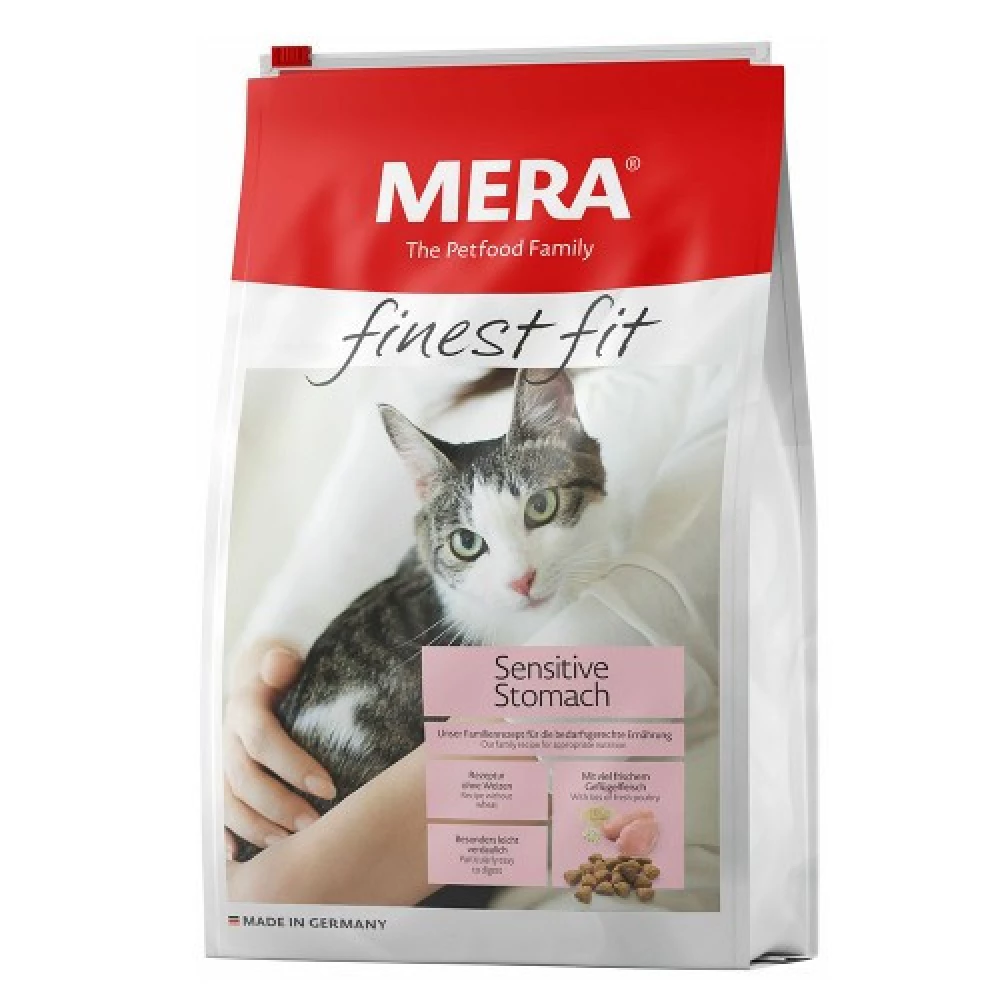Mera Finest Fit Sensitive Stomach для кошек с чувствительным пищеварением с мясом птицы и ромашкой 10кг