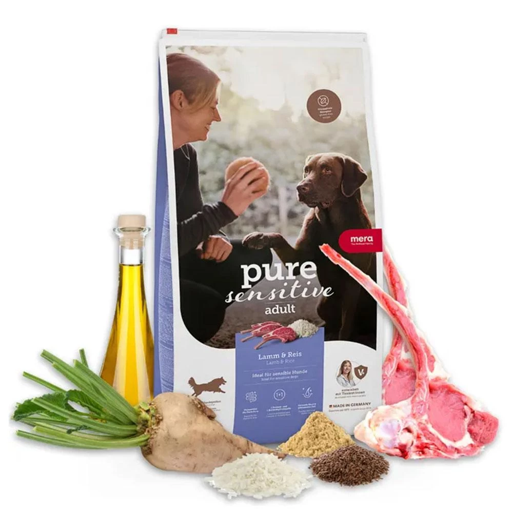 Mera PS Adult Lamm-Reis Корм для взрослых собак из ягненка и рисом для чувствительных собак 14кг