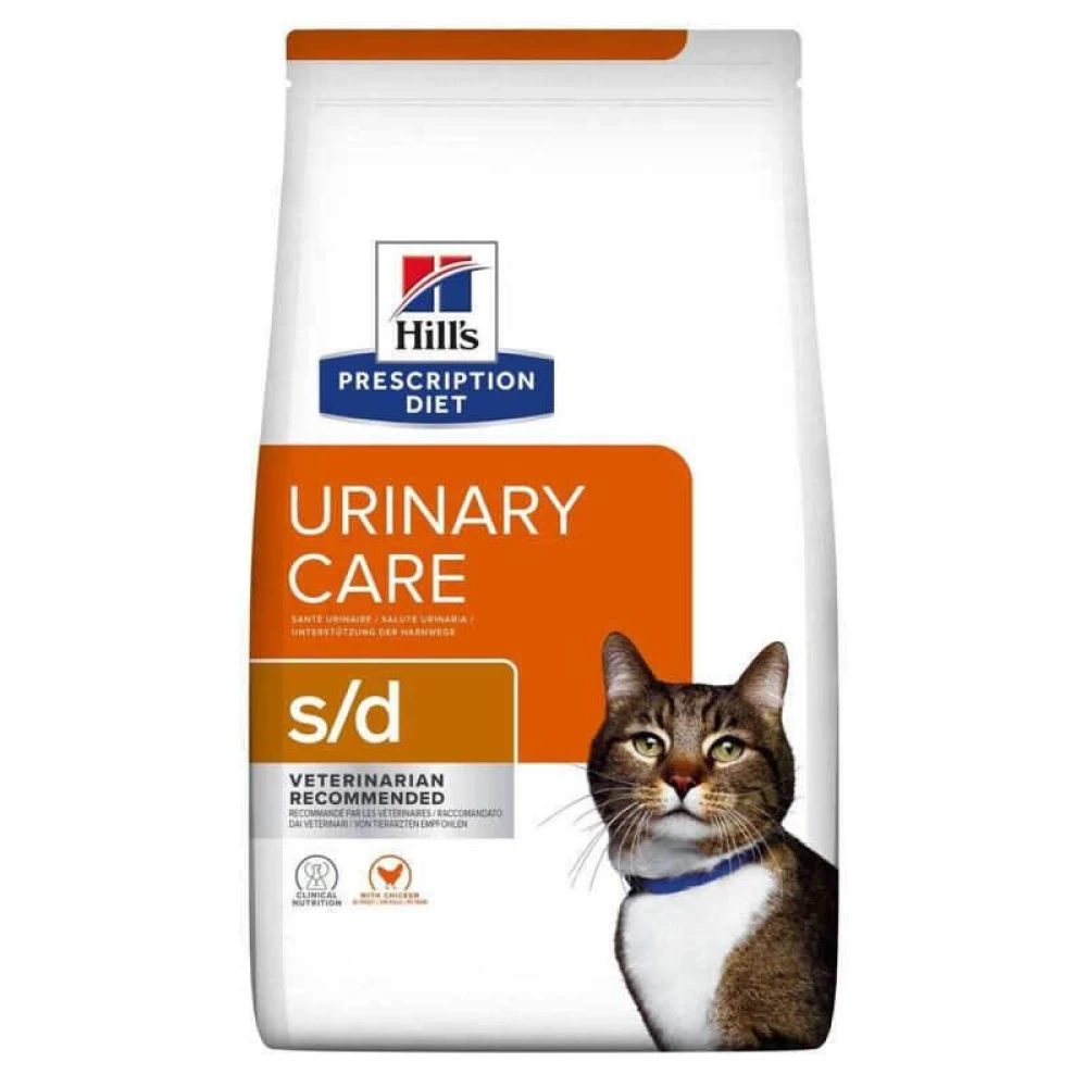 Hill“s PD s/d Urinary Care Корм-диета с курицей для кошек с заболеваниями мочевыводящих путей 3кг