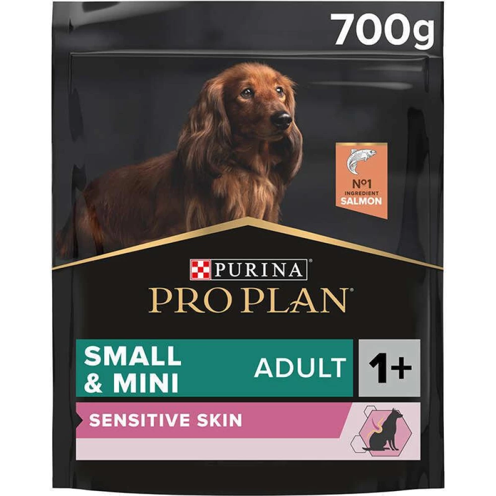 Purina Pro Plan Small & Mini Sensitive Корм для собак мелких пород с чувствительным пищеварением, лосось 700г