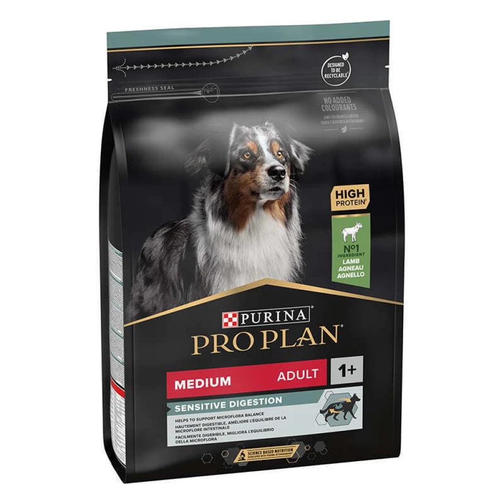 Purina Pro Plan Medium Sensitive Digestion Adult Сухой корм с ягненком для взрослых собак средних пород 3кг