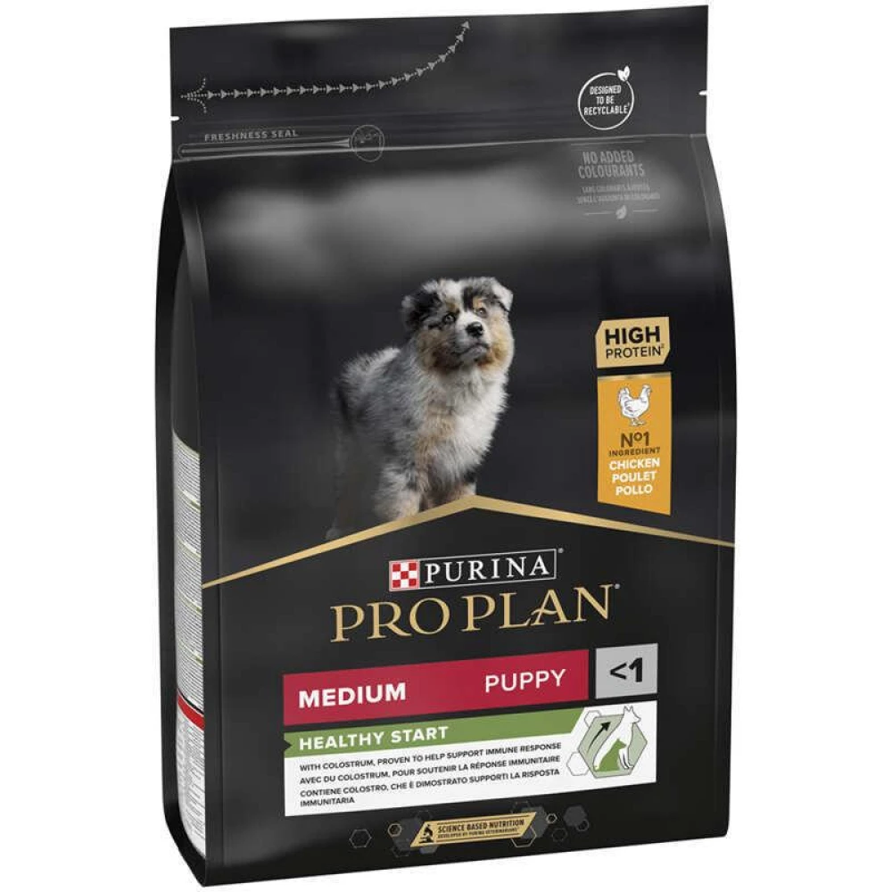 Purina Pro Plan Puppy Medium Chicken Сухой корм для щенков собак средних пород с курицей 3кг