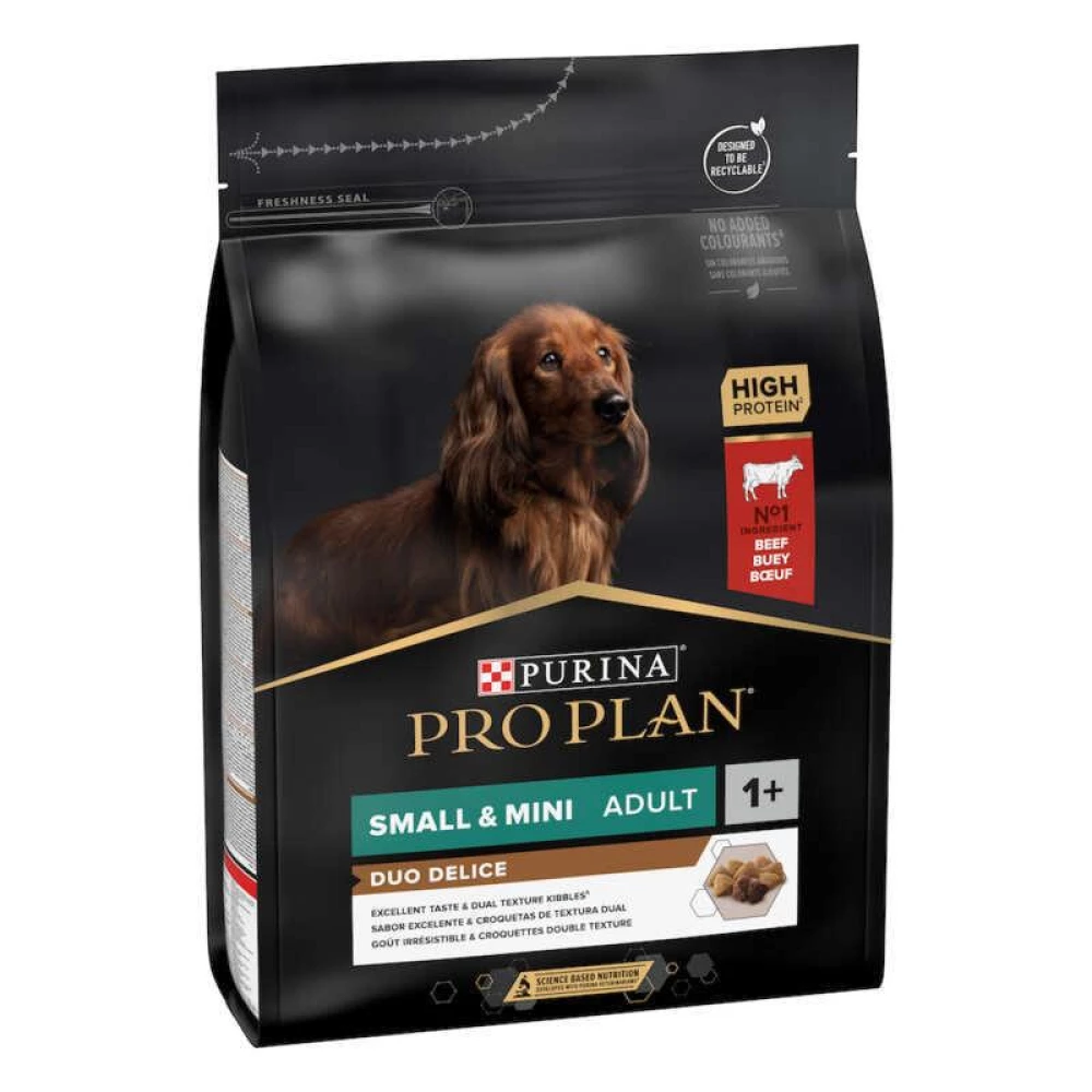 Purina Pro Plan Duo Delice Adult Small and Mini Сухой корм с говядиной для взрослых собак мелких пород 2,5кг