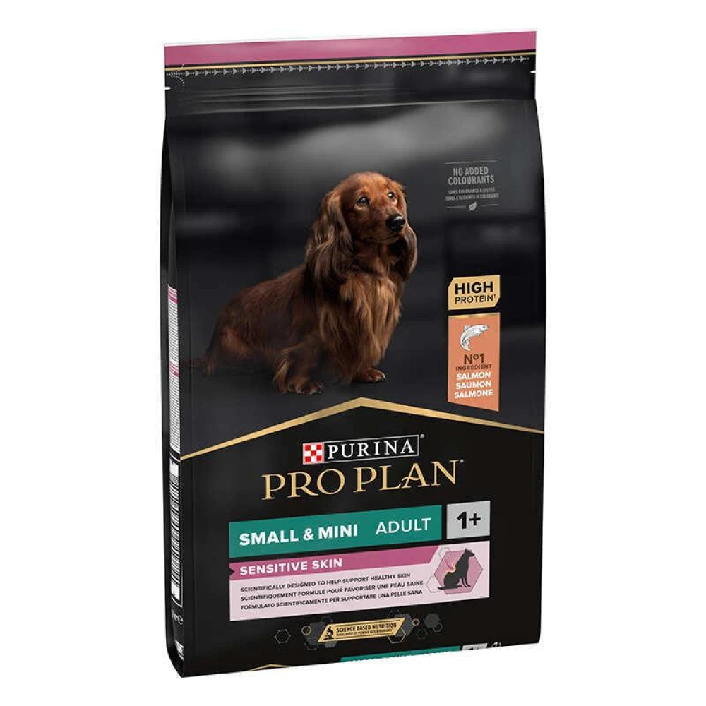 Purina Pro Plan Small & Mini Sensitive Корм для собак мелких пород с чувствительным пищеварением, лосось 7кг
