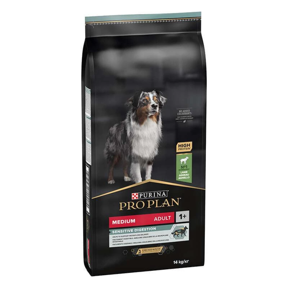 Purina Pro Plan Medium Sensitive Digestion Adult Сухой корм с ягненком для взрослых собак средних пород 14кг