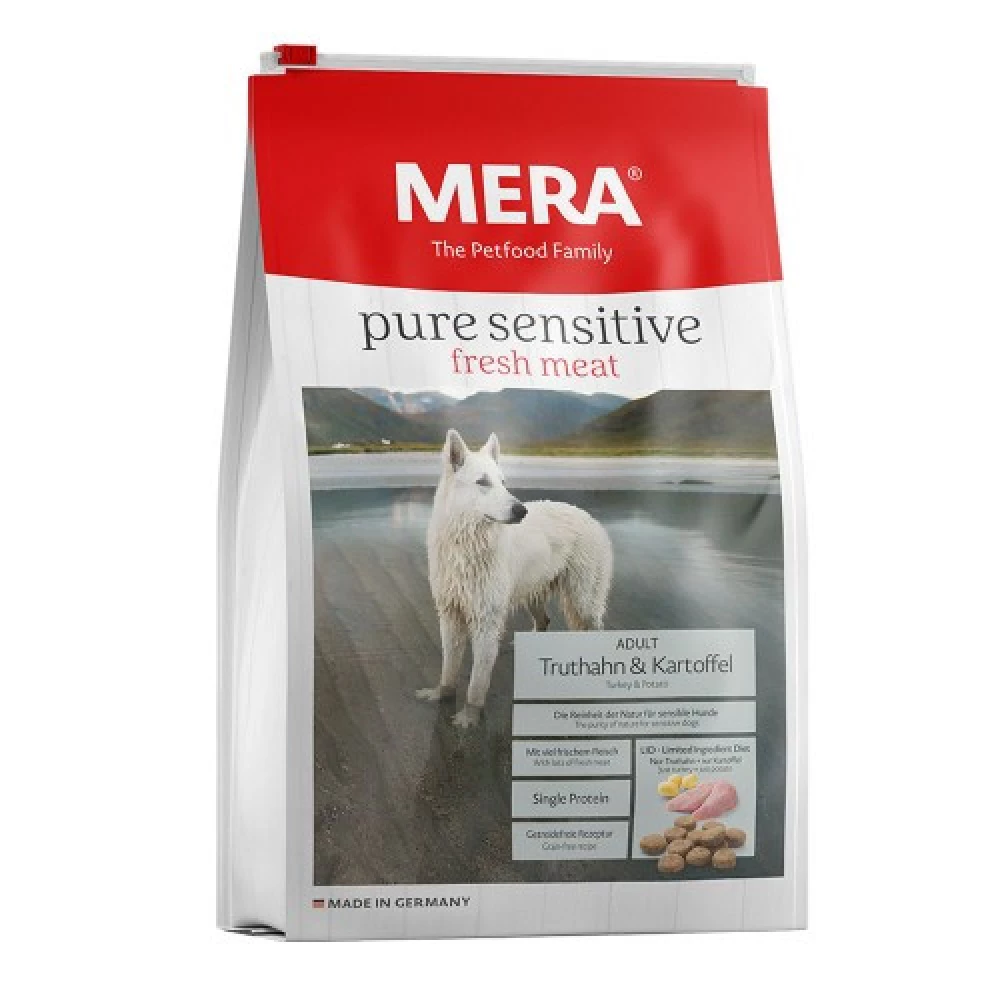 Mera PS Adult Turthahn & Kartofeel Корм для взрослых собак со свежим мясом индейки и картофеля беззерновой 1кг