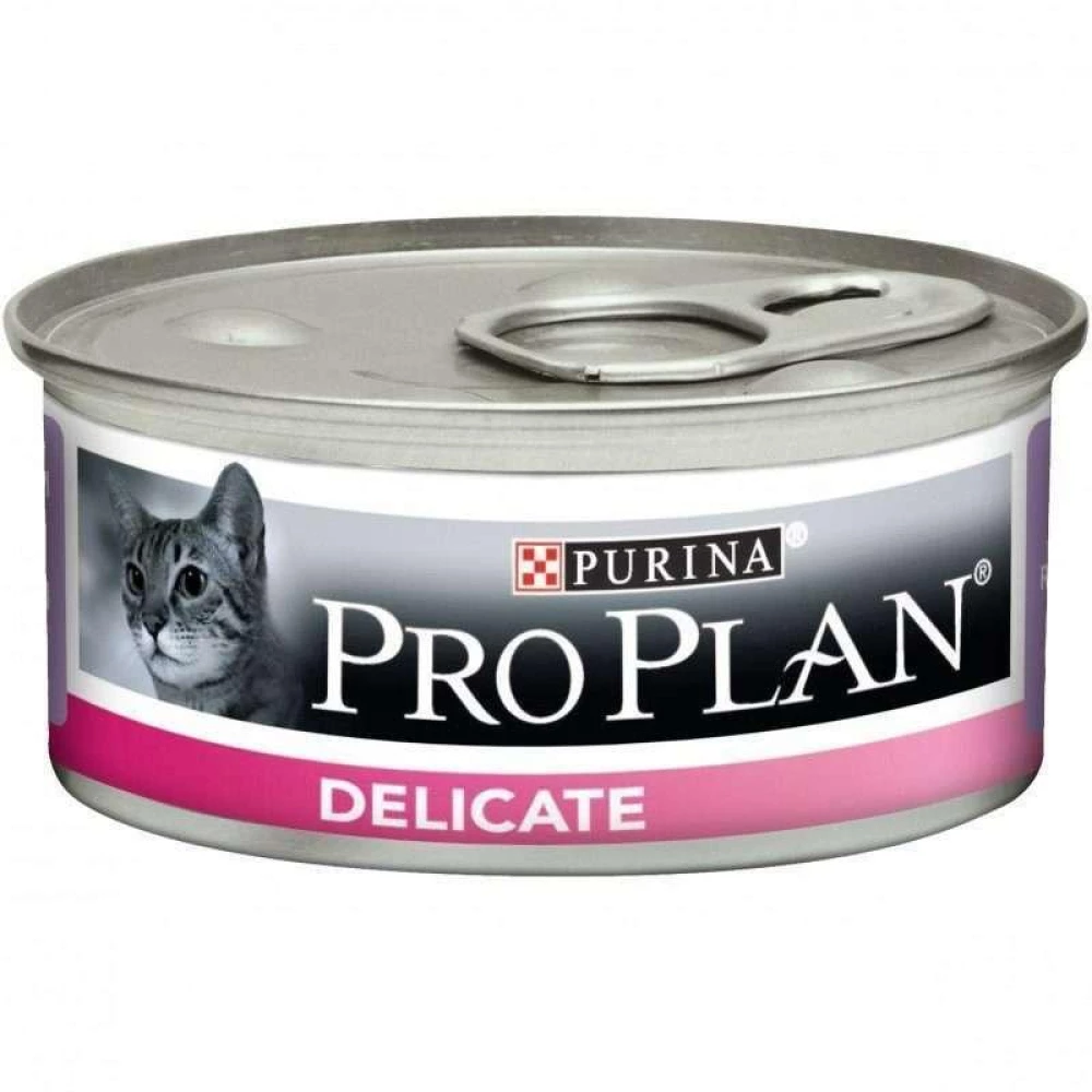 Pro Plan Delicate Turkey Консервированный корм с индейкой для кошек с чувствительным желудком (паштет) 85г