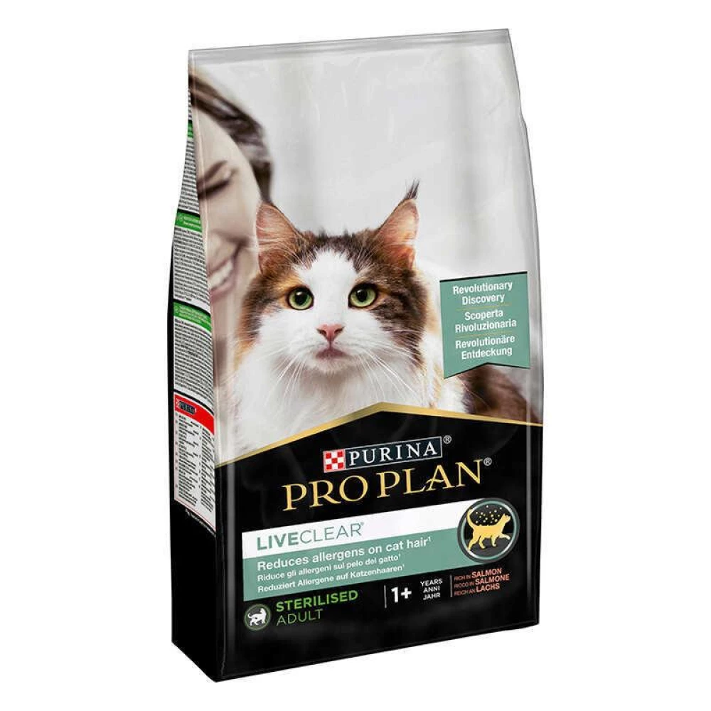 Purina Pro Plan LiveClear Sterilised Salmon Сухой корм с лососем для стерилизованных кошек и котов 1,4 кг