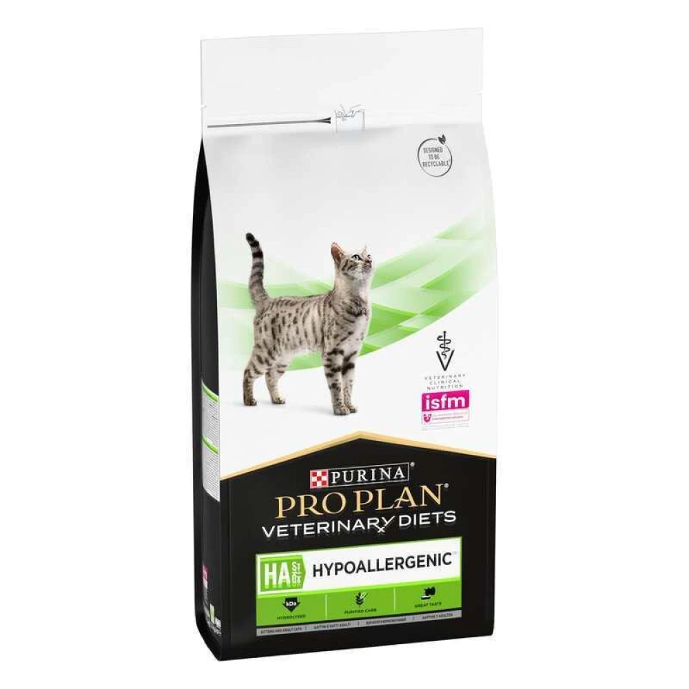 Сухой гипоаллергенный корм Purina Pro Plan Veterinary Diet HA Hypoallergenic  для кошек 1,3кг