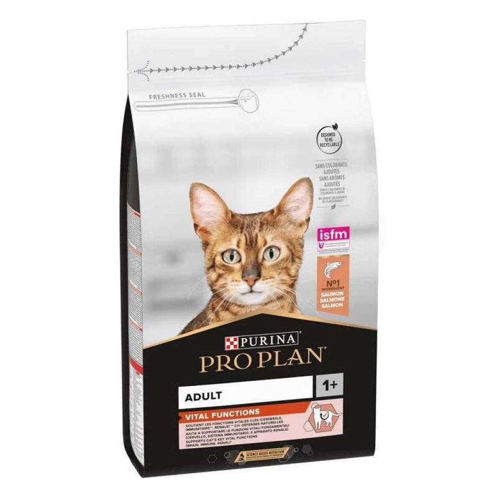 Purina Pro Plan Vital Functions Adult Salmon Сухой корм с лососем для взрослых кошек 10кг