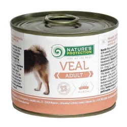 Nature“s Protection Adult Veal Влажный корм для взрослых собак всех пород с телятиной 200г Nature“s Protection Adult Veal Влажный корм для взрослых собак всех пород с телятиной 200г