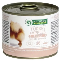 Nature“s Protection Adult Small Breeds Turkey&Apples Влажный корм для взрослых собак малых пород, индейка200г Nature“s Protection Adult Small Breeds Turkey&Apples Влажный корм для взрослых собак малых пород, индейка200г