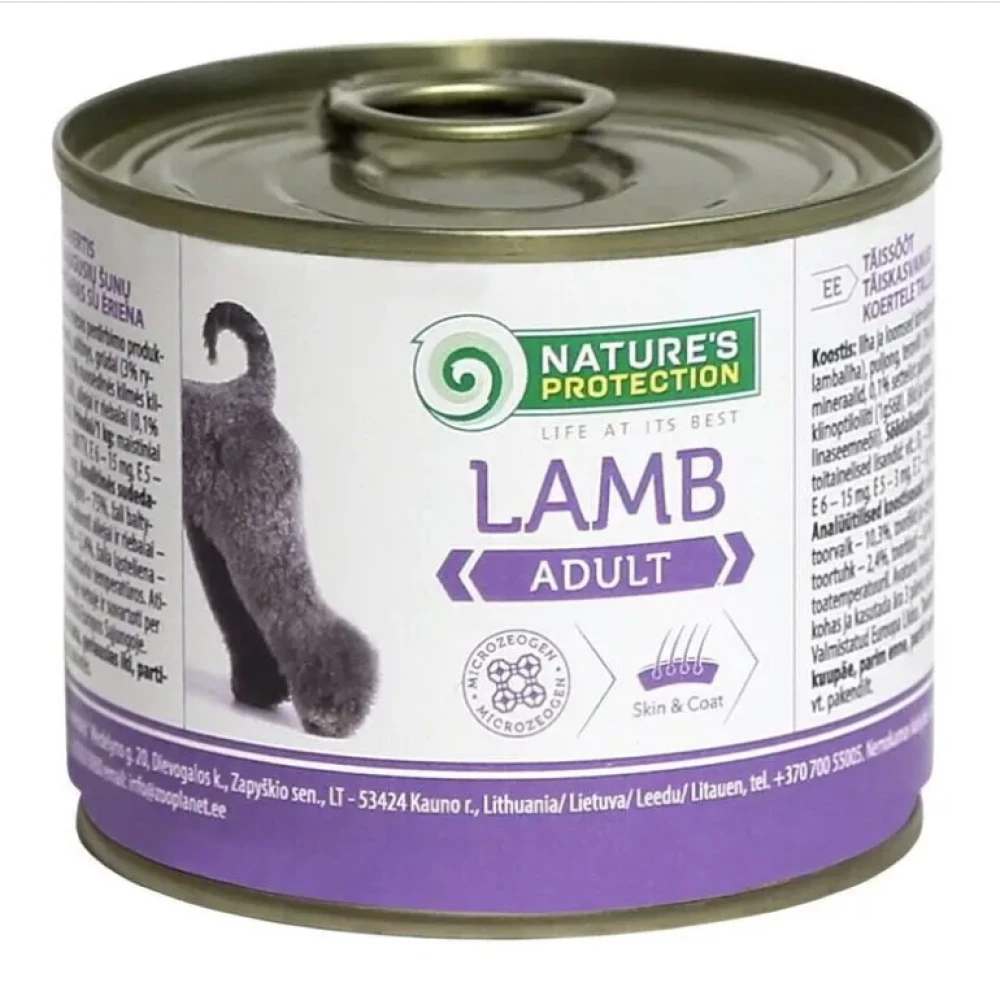Nature“s Protection Adult Lamb Влажный корм для взрослых собак всех пород с ягненком 200г