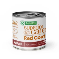 Nature“s Protection Superior Care Red Coat All Breeds Суп для собак с рыжей окраской шерсти, лосось 140 Nature“s Protection Superior Care Red Coat All Breeds Суп для собак с рыжей окраской шерсти, лосось 140