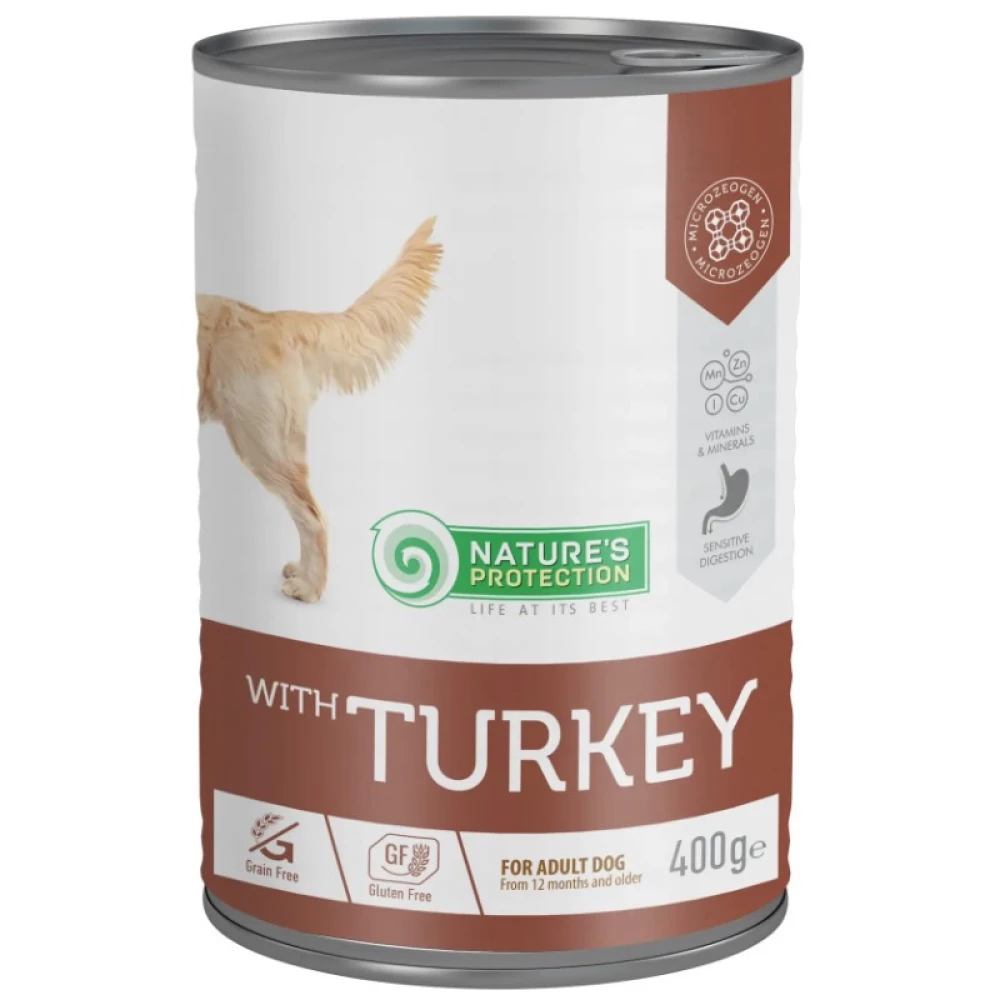 Nature“s Protection with Turkey Влажный корм для взрослых собак с индейкой 400г