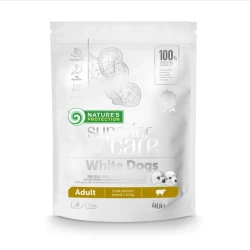 Nature“s Protection White Dogs Small Корм для взрослых собак малых пород с белой окраской шерсти 400г