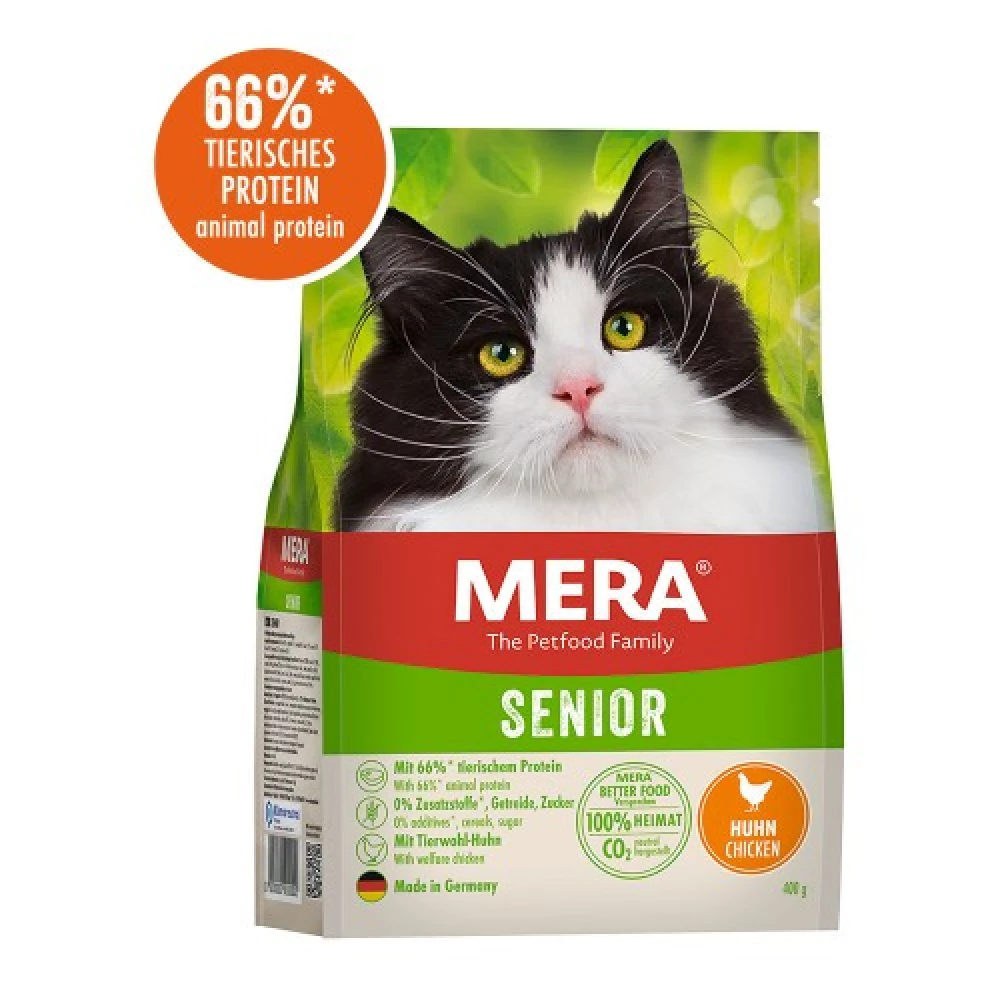 Mera Cats Senior Сhicken (Huhn) Корм для пожилых кошек с курицей 400г