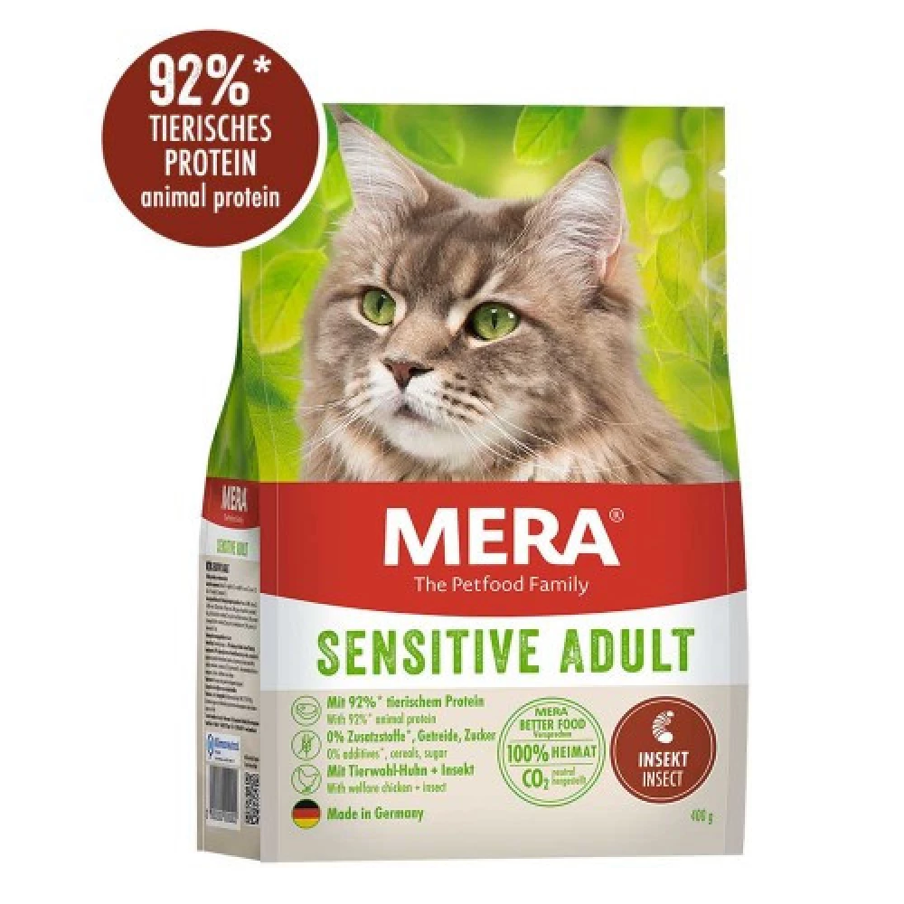 Mera Cats Sensitive Adult Intsect Корм для взрослых кошек с чувствительным пищеварением с протеином насекомых