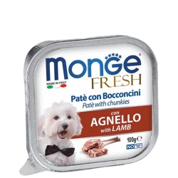 Monge DOG FRESH Нежный паштет с мясом ягненка для собак 100г Monge DOG FRESH Нежный паштет с мясом ягненка для собак 100г