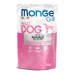 Monge Dog Grill Maiale Консервированный корм со свининой для взрослых собак 100г Monge Dog Grill Maiale Консервированный корм со свининой для взрослых собак 100г