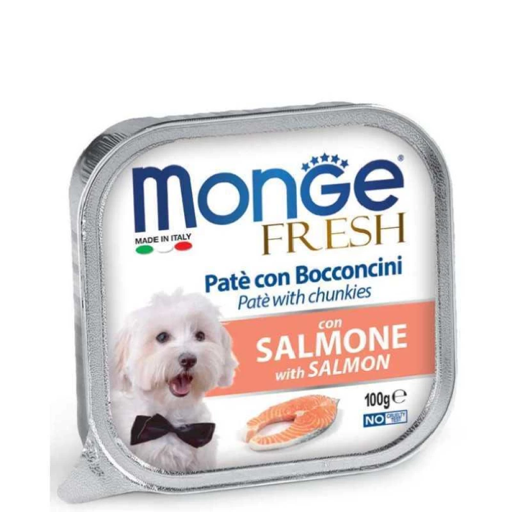 Monge DOG FRESH Нежный паштет с лососем для собак 100г