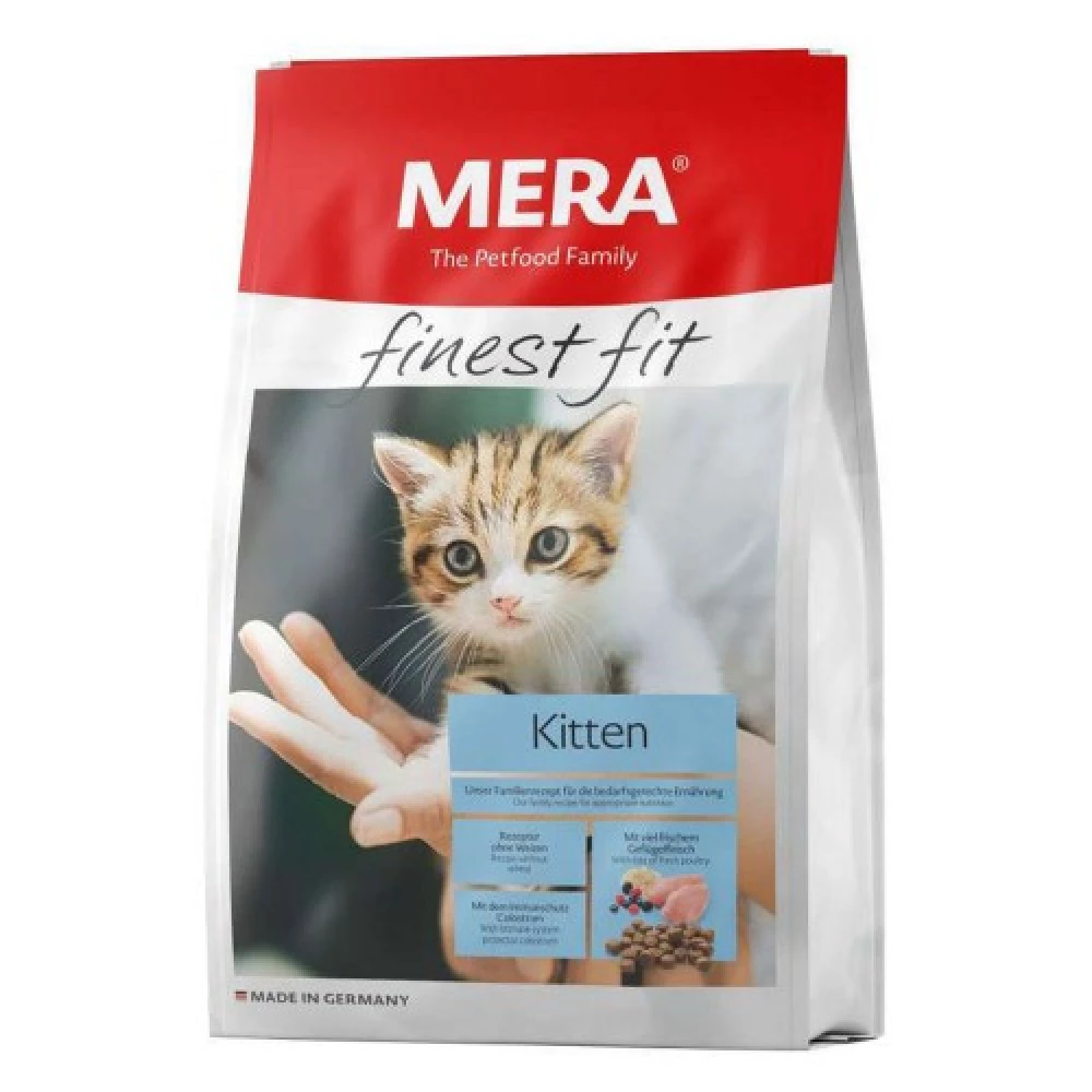 Mera Finest Fit Kitten Корм для котят со свежим мясом птицы и лесными ягодами без содержания пшениц 400г
