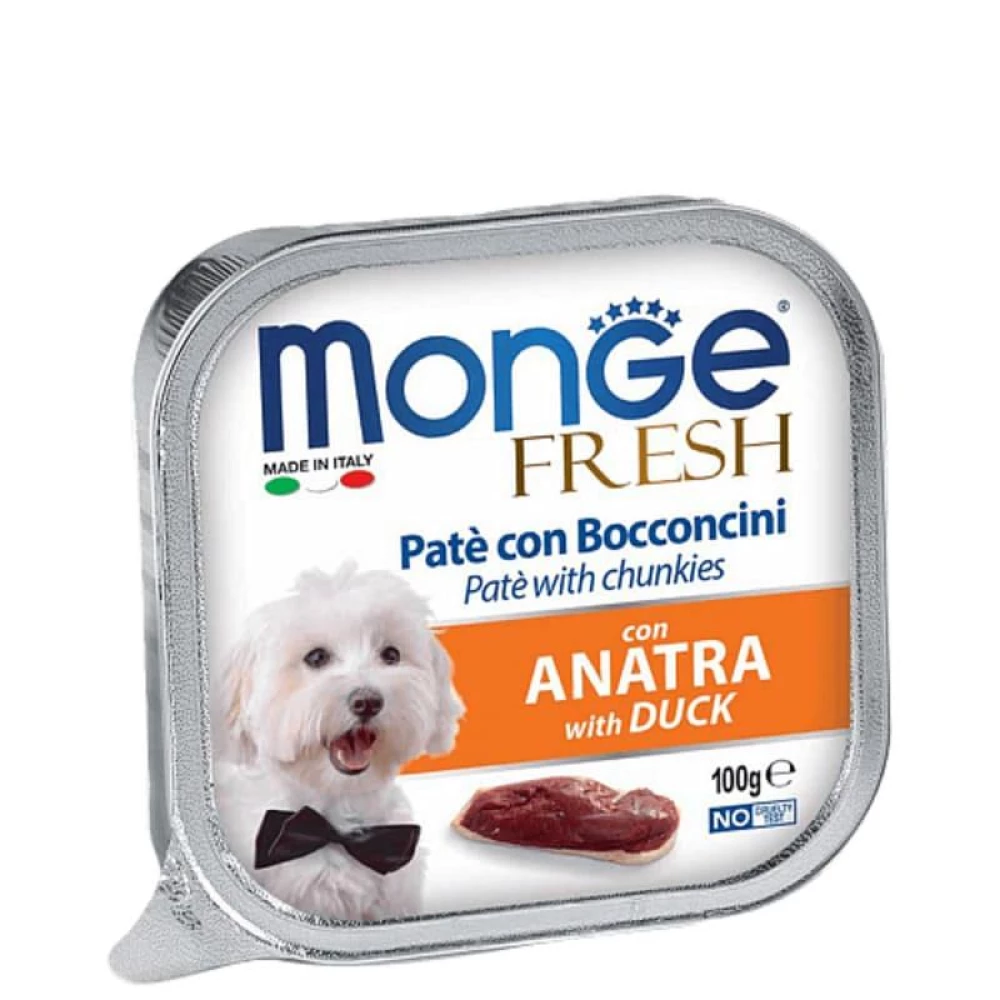 Monge DOG FRESH Нежный паштет с мясом утки для собак 100г