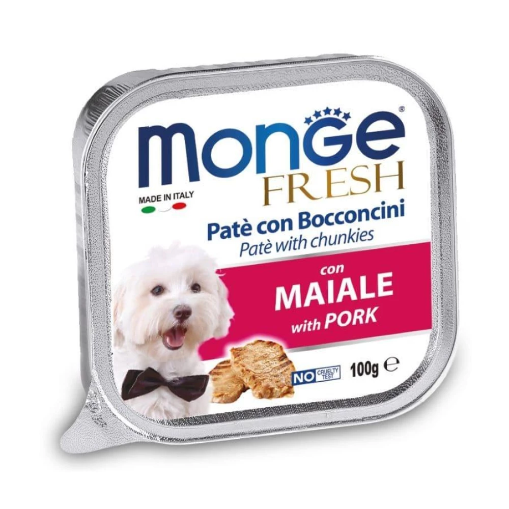 Monge DOG FRESH Нежный паштет со свининой для собак 100г