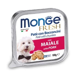 Monge DOG FRESH Нежный паштет со свининой для собак 100г Monge DOG FRESH Нежный паштет со свининой для собак 100г