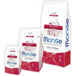 Monge Natural Superpremium Mini Adult Сухой корм с курицей для взрослых собак маленьких пород 800г Monge Natural Superpremium Mini Adult Сухой корм с курицей для взрослых собак маленьких пород 800г
