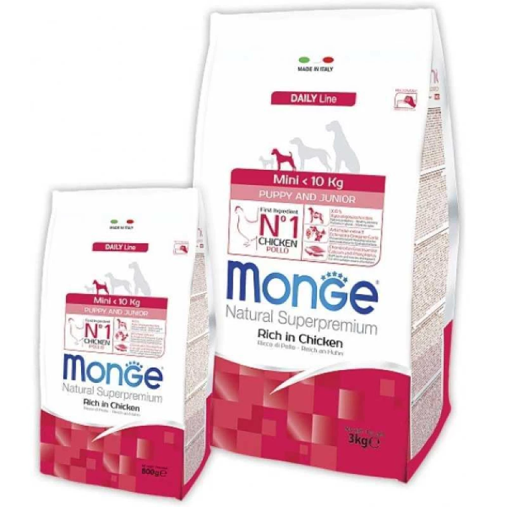 Monge Mini Puppy & Junior Сухой корм для щенков маленьких пород с курицей 800г