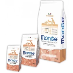 Monge Natural Superpremium All Breeds Puppy & Junior Сухой корм с лососем для щенков всех пород 800г Monge Natural Superpremium All Breeds Puppy & Junior Сухой корм с лососем для щенков всех пород 800г