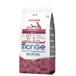 Monge Monoprotein All Breeds Adult Beef Монопротеиновый корм для взрослых собак разных пород, говядина 2,5 кг Monge Monoprotein All Breeds Adult Beef Монопротеиновый корм для взрослых собак разных пород, говядина 2,5 кг