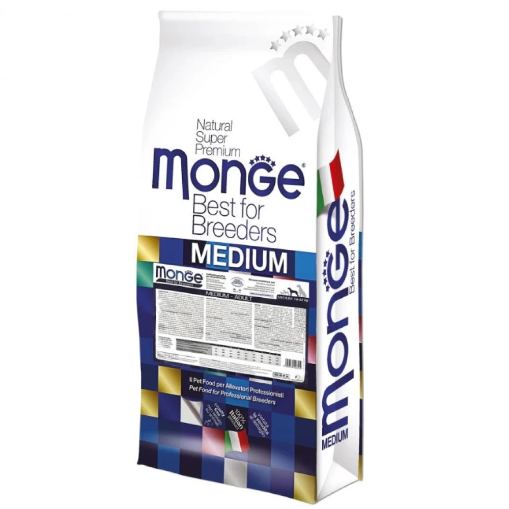 Monge Natural Superpremium Medium Adult Сухой корм с курицей для взрослых собак средних пород 15кг