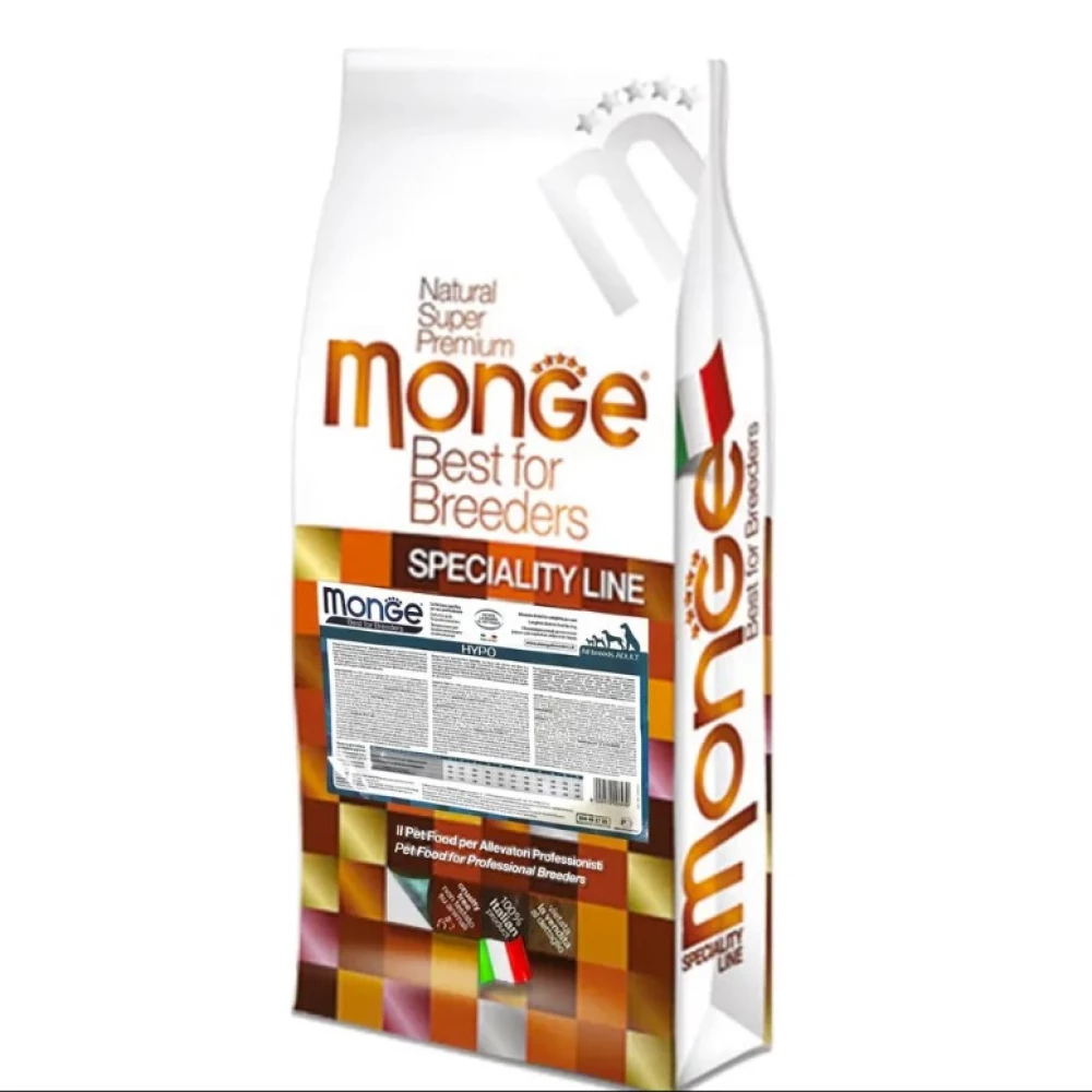 Monge All Breeds Adult Hypoallergenic Корм для взрослых собак-аллергиков всех пород с лососем 15кг